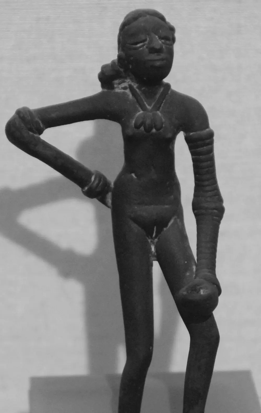 The Dancing Girl of Mohenjo-daro, a small bronze figurine, c. 2500 BCE